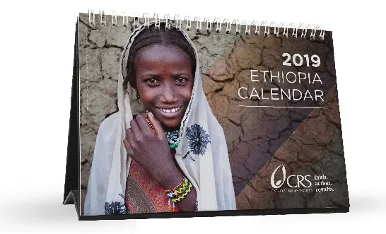 Printed desk calendar