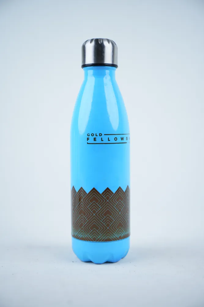 Branded metal bottle